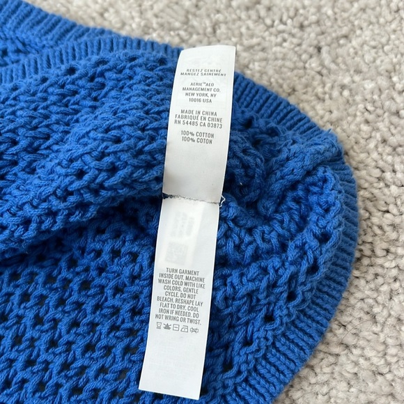 OFFLINE by Aerie Blue Knit Top - Picture 6 of 7